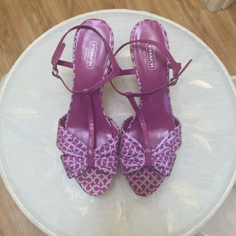 Coach Purple Women's Sandals - Picture 3 of 7